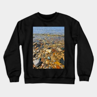 Vibrant Rocky Beach Crewneck Sweatshirt